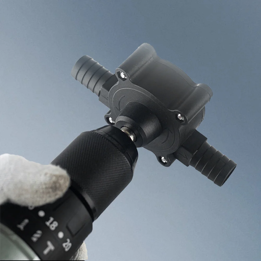 Electric Drill Pump Portable Mini Hand Liquid Transfer Pump Self-priming DC Pumping Machine Home Garden Outdoor Tool