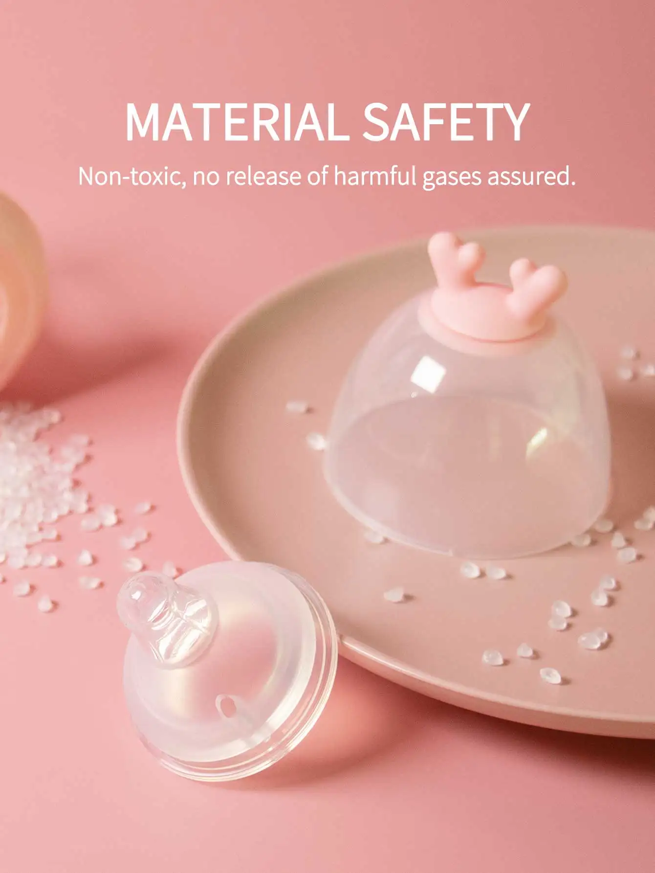 120ml Glass Baby Bottle Feeding bottle Cute Little Hore Wide neck pacifier High quality anti colic hole baby bottles
