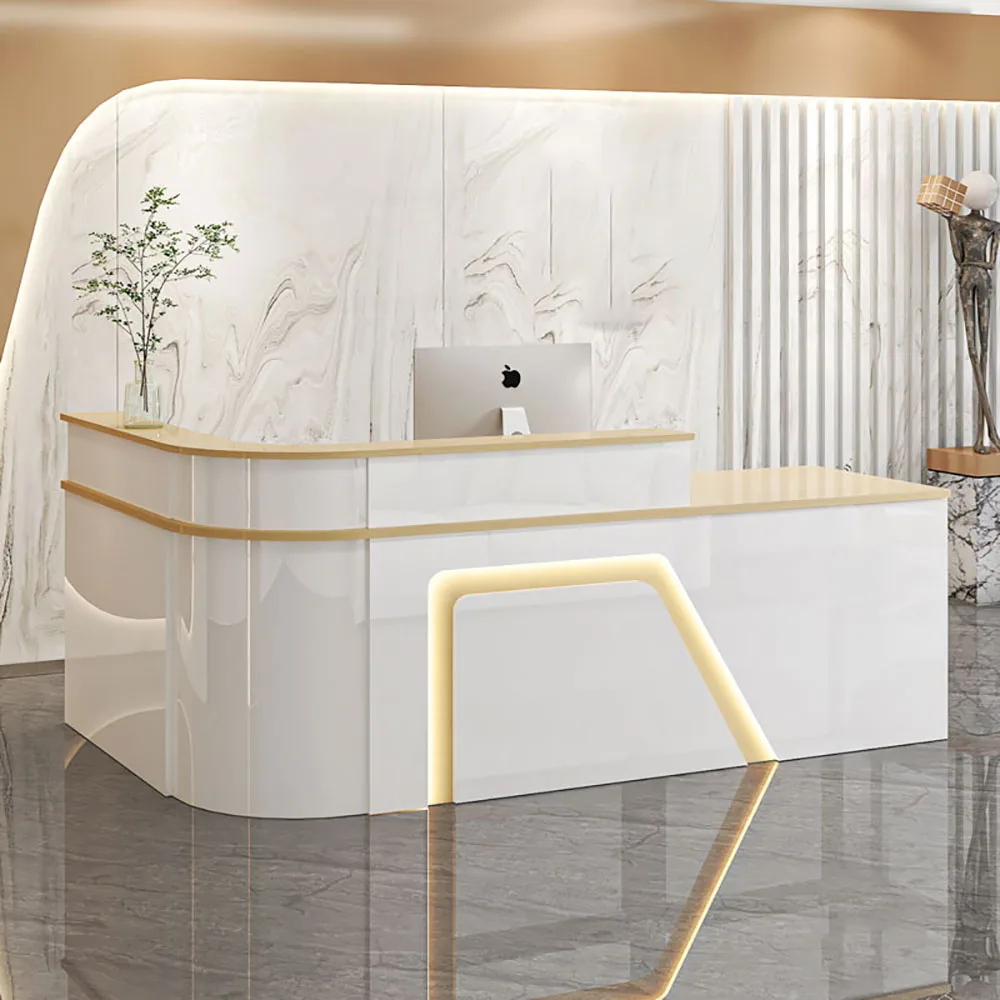 Glamour Nordic Bar Counter Cabinet Modern Elegant Simple Delicacy Reception Desks Luxury Unique Mostrador Commercial Furniture