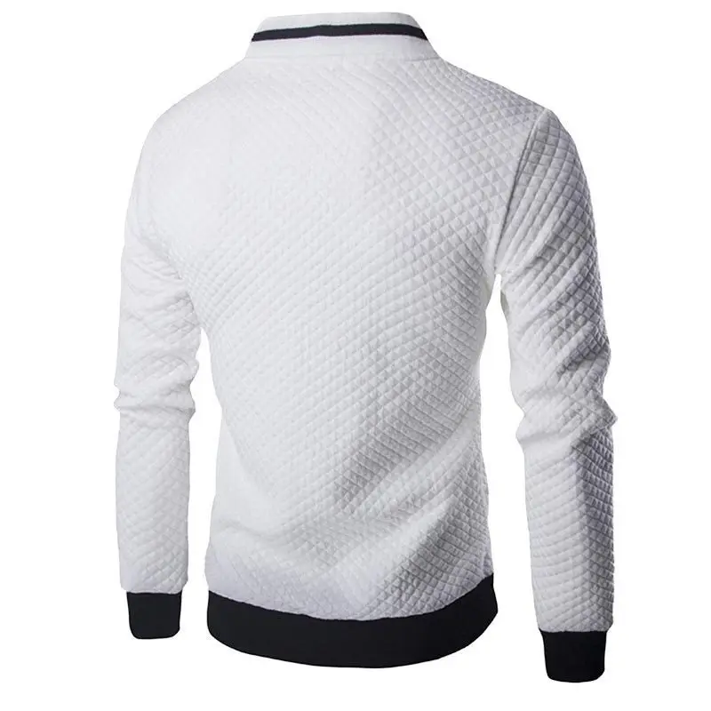 Mens Jacket Daily Fall Winter Windbreak Coat Webbing Stand Collar Regular Fit Active Long Sleeve Jackets Baseball Uniform 4XL