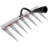 Weeding Hoe Iron Rake Garden Rake Metal Carbon Steel Tooth Nail Rake Weeding Loose Soil Agricultural Tool for Sturdy Dethatching 6