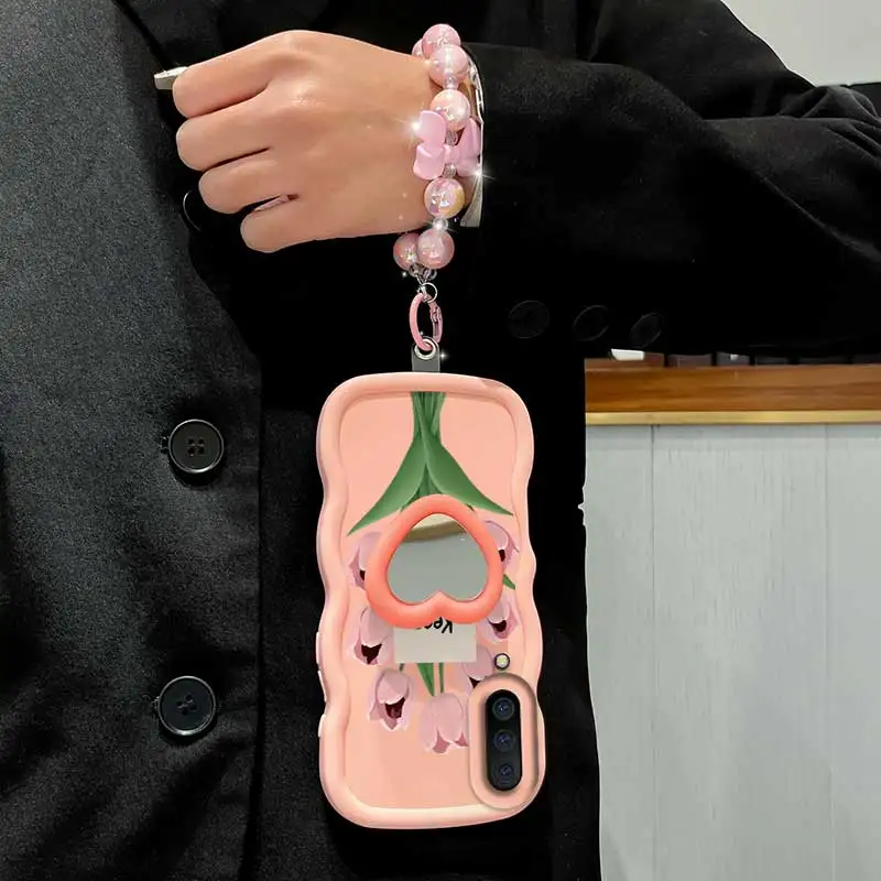 Stay Happy Phone Case Set with Lanyard and Stand - 3 Piece Set