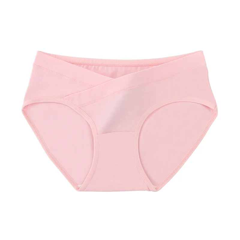 5PCS Cotton Low Waisted Belly Support Underwear For Pregnant Women Comfortable Traceless Oversized Woman Triangle Pants