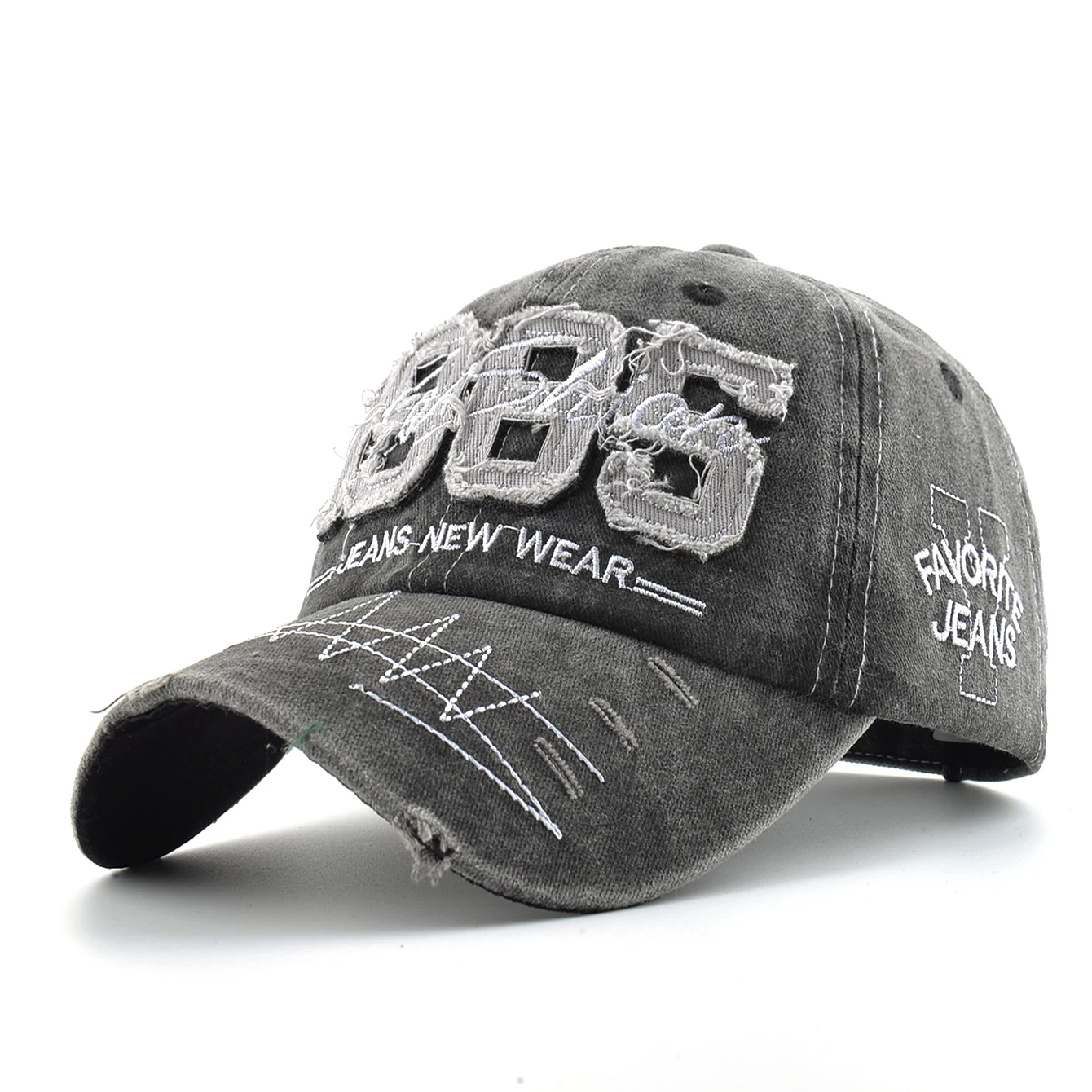 Vintage-Papa-Mütze mit Stickerei, Buchstabe 1985, Snapback-Baseballkappe, Herren, Outdoor, atmungsaktiv, Sport, lässig, Schirmmütze, Damen, verstellbar