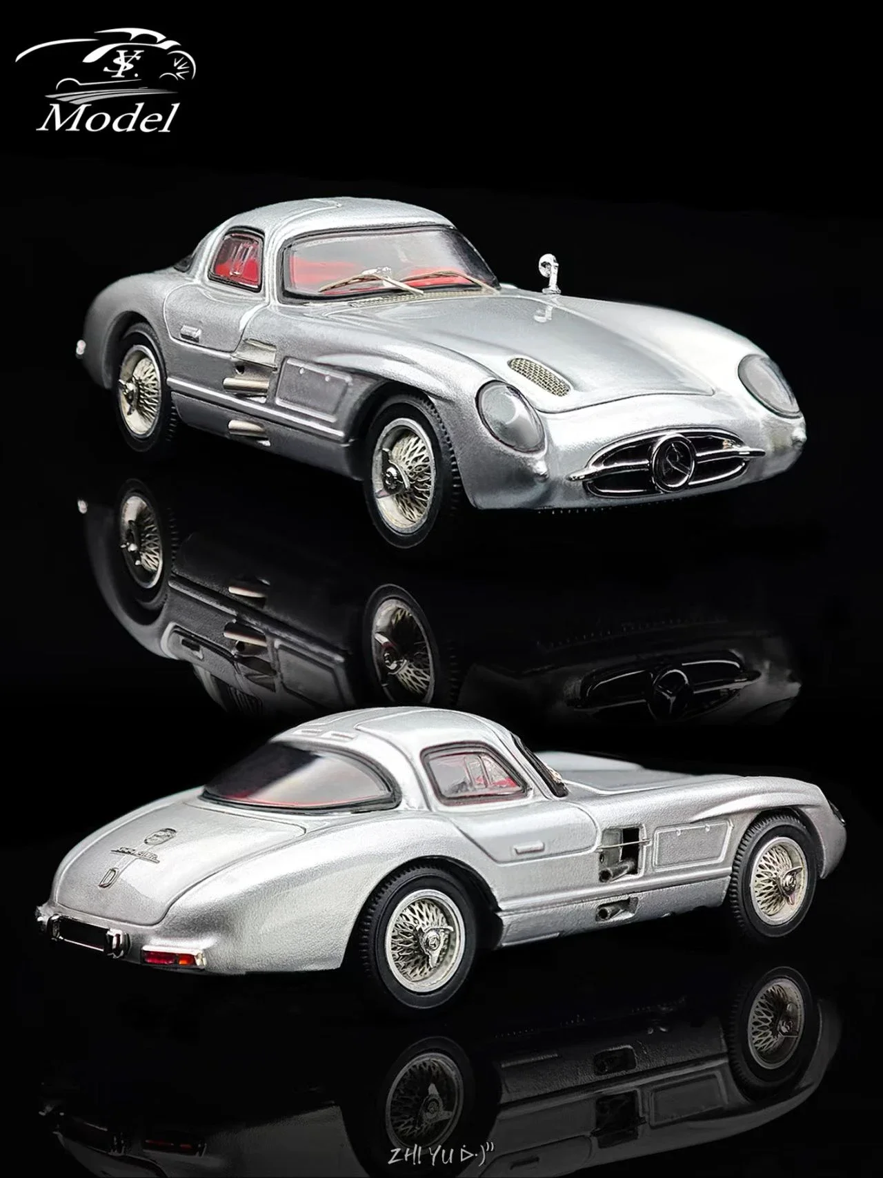 【新品】YSモデル 1/64 メルセデス・ベンツ 300SLR 全開閉 YS 1:64 SL Class Mk1 300 SLR(W196S) 1955 Uhlenhaut Coupe