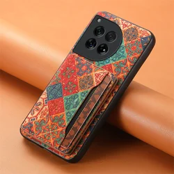 Floral Leather Magnetic Wallet Phone Case with Holder & Back Cover for Oneplus Ace 3Pro (Winter)
