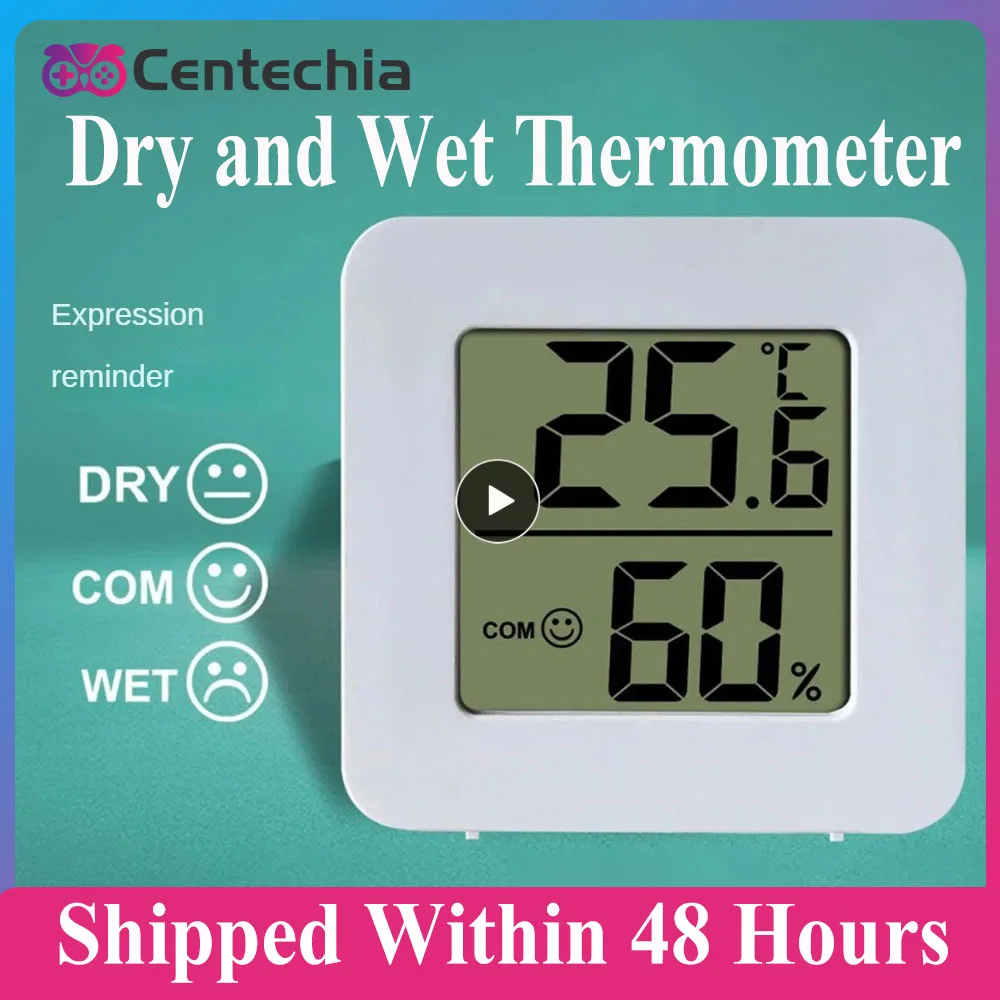 Digital Hygrometer Thermometer LCD Screen Portable Mini Small Round  Temperature Humidity Meter Indoor Outdoor Measuring Tool - AliExpress