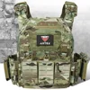 Ranger Green Plate Carrier Tactical Vest With Quick Release Security Molle Chaleco Tactico Bandolier Laser Cut Tactical Vest 1