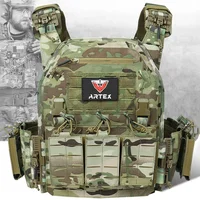 Ranger Green Plate Carrier Tactical Vest With Quick Release Security Molle Chaleco Tactico Bandolier Laser Cut Tactical Vest 1