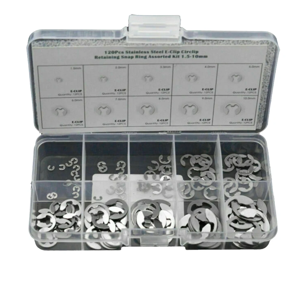 

Washer E-Clip Other Auto Tools Outer Diameter 3.5-20mm Practical Retaining Ring Kit Silver Stainless Steel Brand New