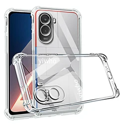 Enhanced Protective Transparent Phone Case with Clean Back Cover Protector for Poco M6 Plus