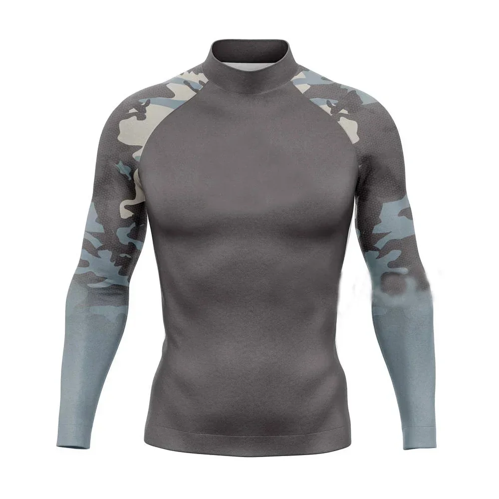 Surfing Rash Guard Swimwear Men's Long Sleeve UV Protection Wear Summer Water Sports Swimming Rashguard Surfing T-shirts