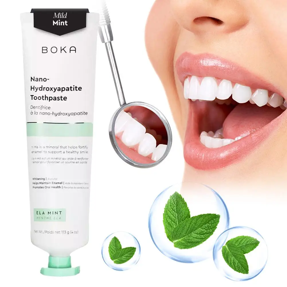 Nano-hydroxyapatite Toothpaste Whitening Mint Freshen Breath Remove Smoke Stains Non-Irritating Oral Care Nano Toothpaste
