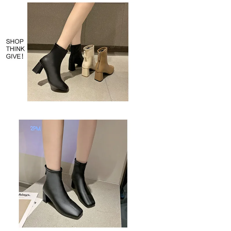 2024 Frühjahr Neue quadratische Stiefel mit hohen Absätzen für Damen mit Baumwollfutter und großen Lederstiefeln_voghion.com