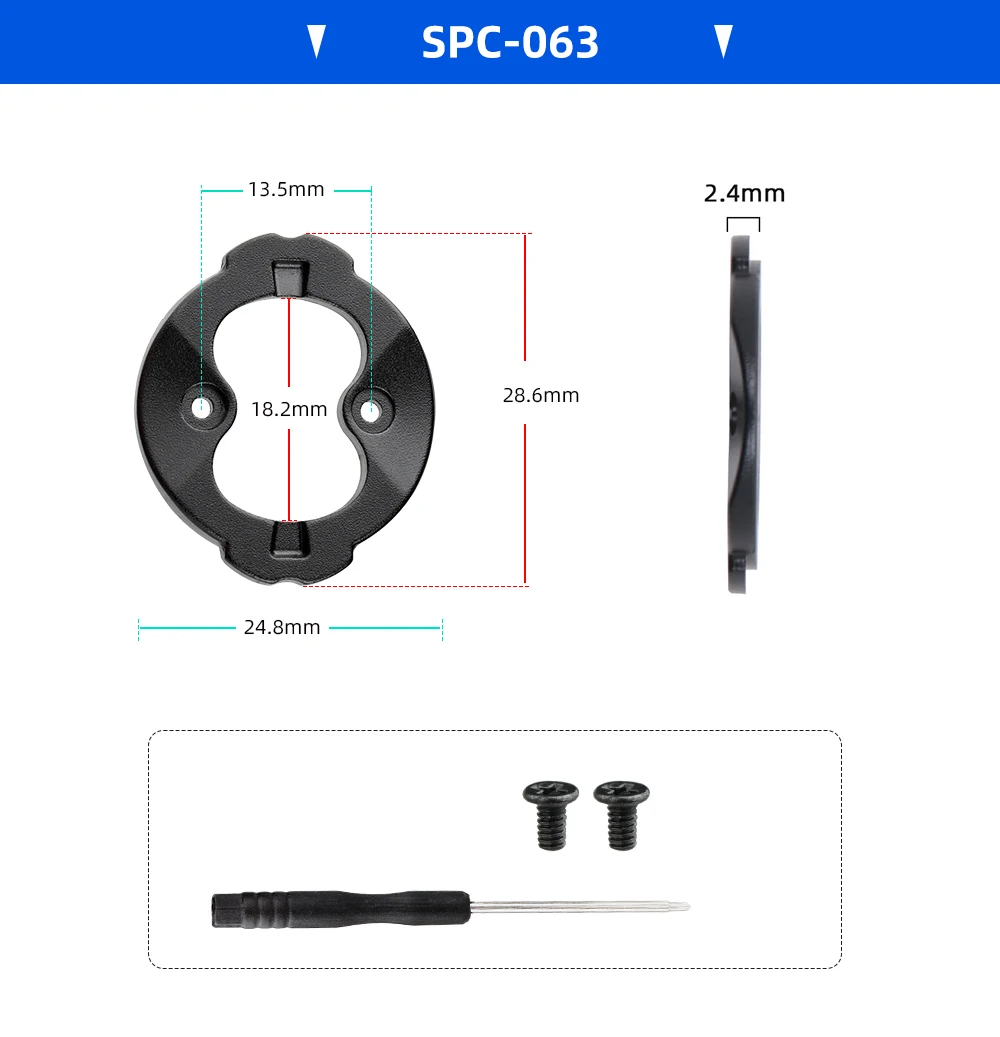 Fahrradcomputer-Basis-Reparaturteil für Garmin 1050 840 540, CNC-Legierung, nicht 3D-gedruckt, mit Werkzeug, leichte, feste GPS-Basis für den Radsport – Detail 3