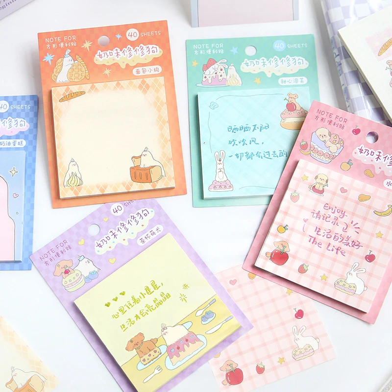 

10packs/LOT Milk flavored repair dog series cute lovely creative decoration DIY paper memo pad
