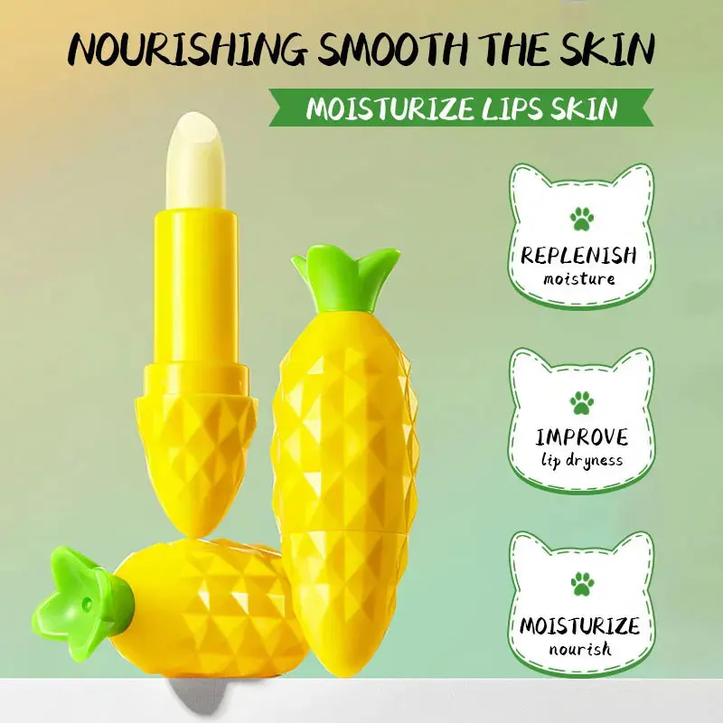 SADOER Banana Pineapple Lip Balm Long-acting Moisturizing Lip Treatment