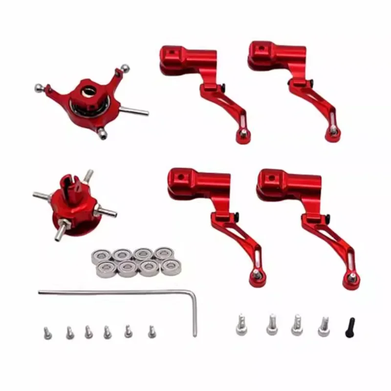 Clip rotor en métal pour hélicoptère RC WLtoys XK K170 K124, vue rapprochée de la fixation.