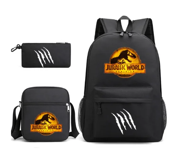 New Jurassic World Park Boys Girls Kids School Book Bags Donna Zaino Canvas Men Laptop Bagpack Packsack Bookbag