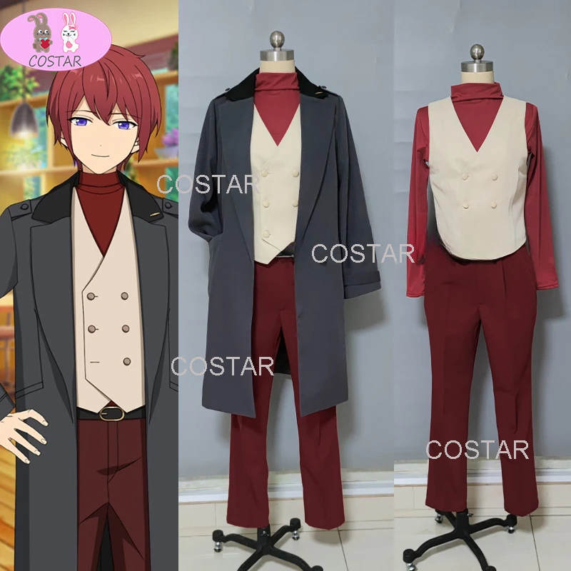 

COSTAR Game Ensemble Stars Suou Tsukasa Cosplay Costume Halloween Outfits Anime Coat Pants Vest Clothing Men Women Suit