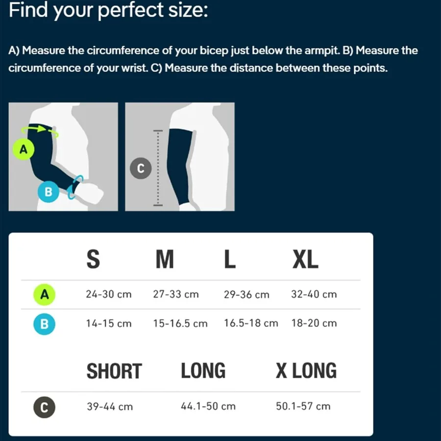 Sports Compression Arm Sleeves - Gradient Compression Improves Oxygen/Blood Circulation - 1 Pair