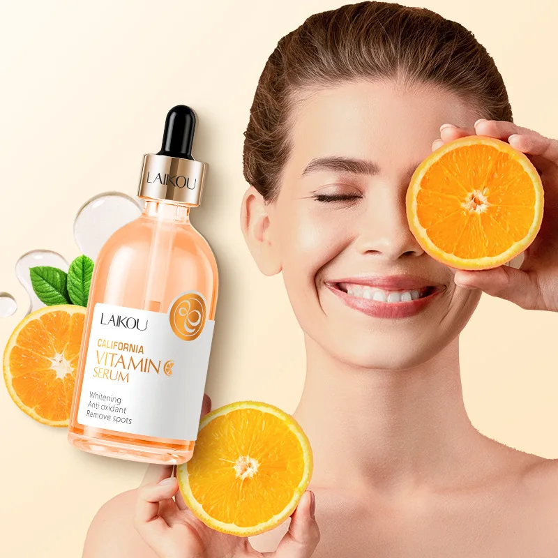 Facial Serum Facial Essence 100ml LAIKOU Sakura Serum Vitamin C Essence Moisturizing Firming Brightening Face Serum Beauty Facial Skin Care Products