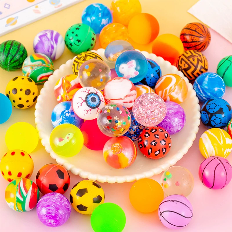 20x Flummi Mitgebsel Kindergeburtstag Flummis Springball Hüpfball Ball Neonfrost