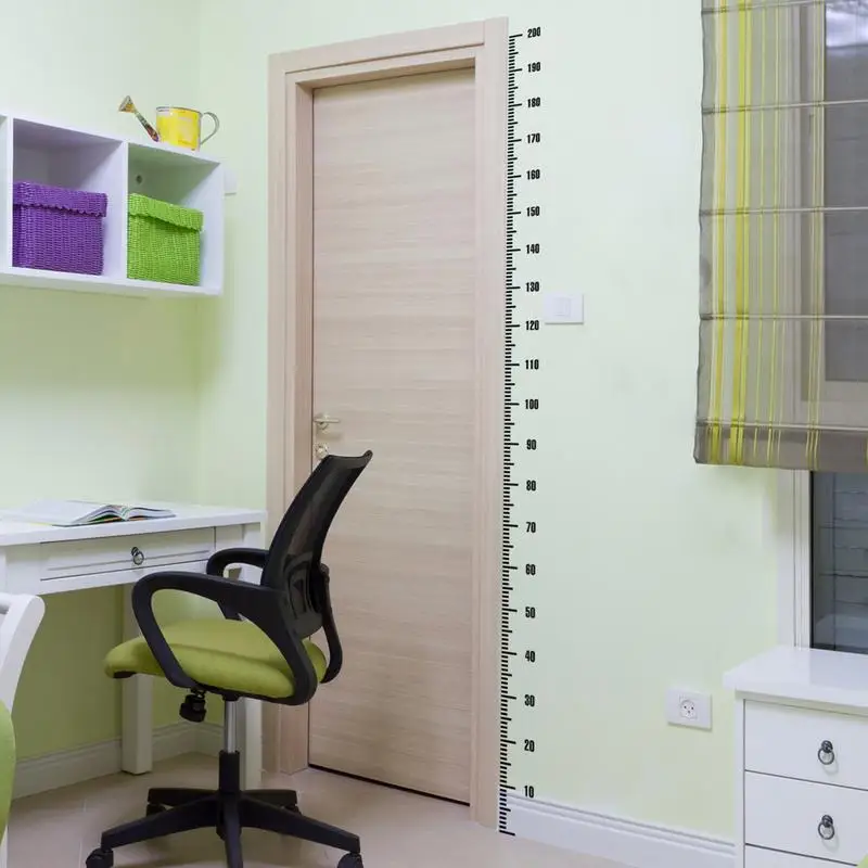 Height Measurement Sticker PVC Kids Room Kindergarten Children's Height Ruler Portable Wall Stickers 2m Measurement
