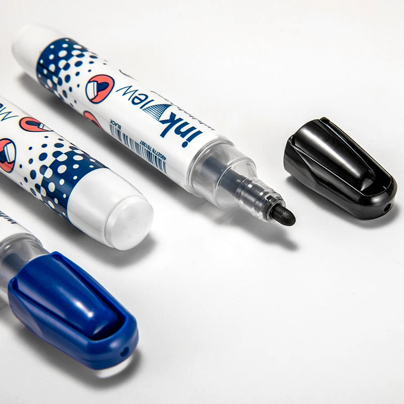 Uni 화이트 보드 펜 PWB-202 지울 수있는 마커 Pen1.8mm-2.2mm 라운드 팁 펜 팁 비 오염 대용량 훈련 사무 도구
