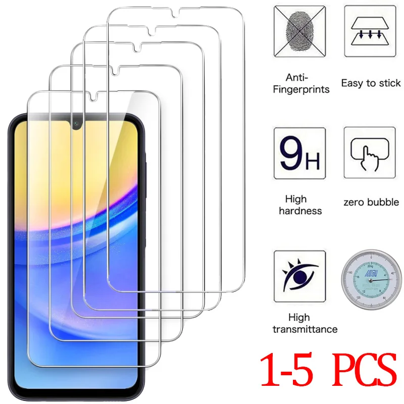 1–5 Stück gehärtetes Glas, vollständige Displayschutzfolie für Samsung Galaxy A56 A36 A16 A55 A35 A15 A54 A34 A14 A53 Schutzfolie