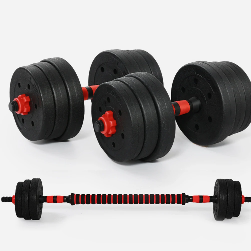 40cm Dumbbell Rod Solid Steel Weight Lifting Spinlock Dumbbell Bars With Connector Gym Home Fitness Workout Barbells Handles