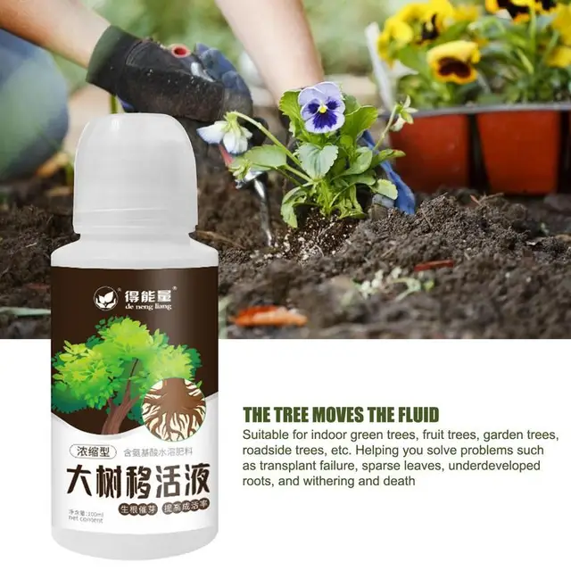 100 Ml Növényi Tápanyagoldat Elősegíti A Gyökérzet -Koncentrált Tápanyagokat Talajhoz Növények Folyékony Műtrágya Kültéri Növényekhez - Image 4