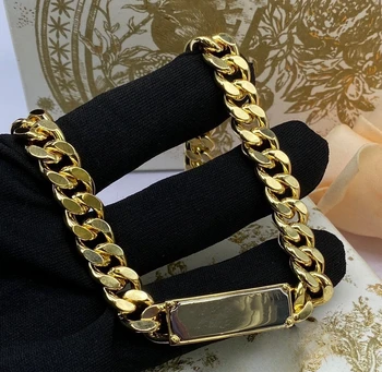 Light luxury and high-end collarbone chain, classic new gold trendy bracelet set 3