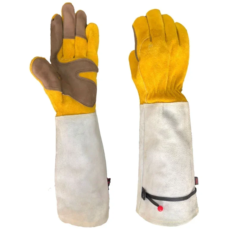 Pair Heavy Duty Gardening Rose Pruning Gauntlet Gloves Thorn