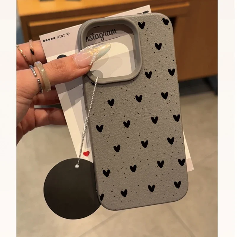 Polka Dot Love Heart Phone Cases