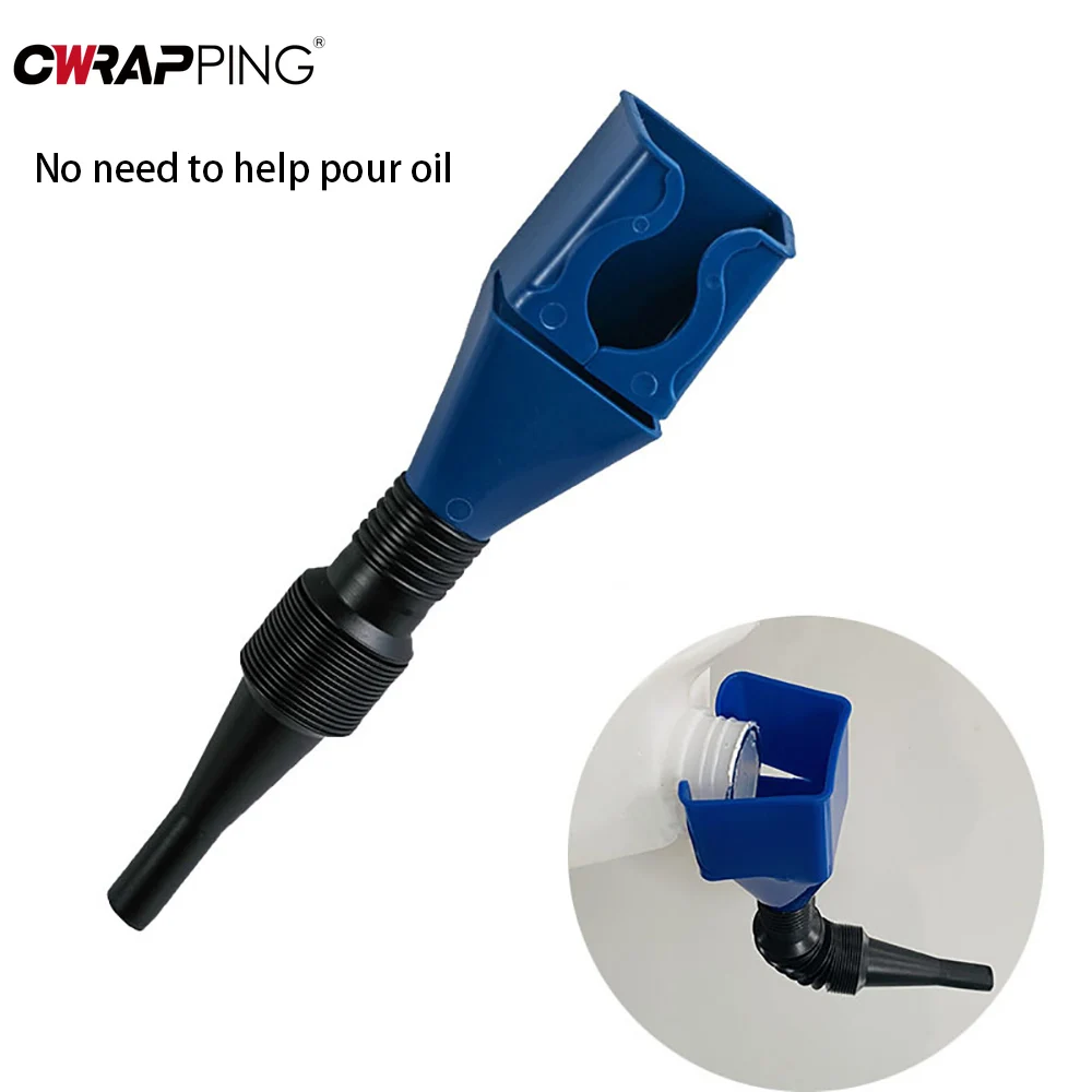 Refueling Funnel Motorcycle Refueling Funnel Telescopic Car Engine Oil Filter Transfer Foldable Plastic Funnels for Car Motorcycle Tool 1/2/3pcs