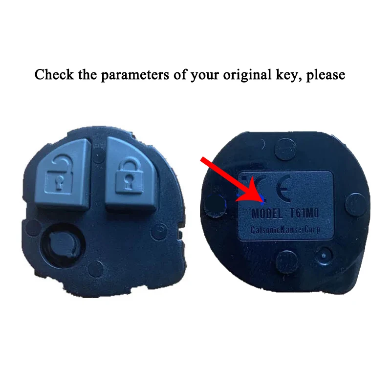 Car remote key Car key 2 Buttons 433.92MHz ID47 Chip for Suzuki Auto Remote Control Key Replacement Fob Model: T61MO / T61M0
