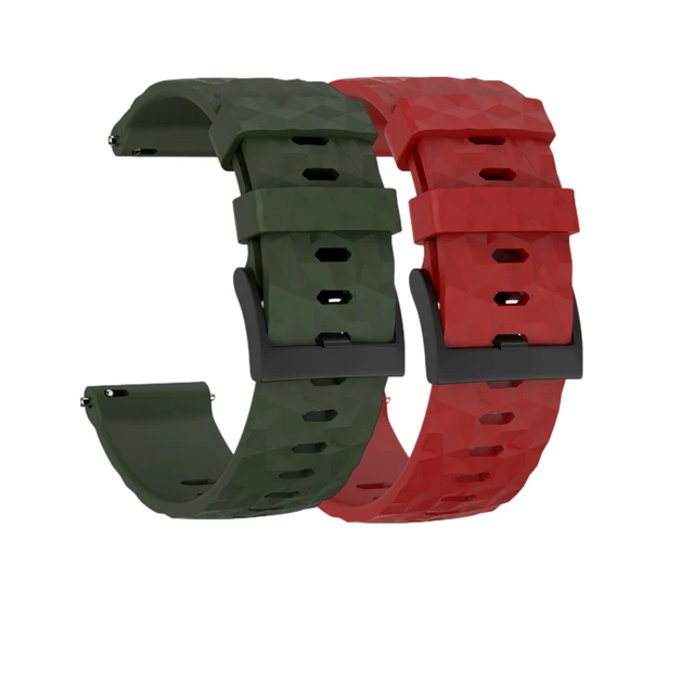 Bracelet Silicone WIIKAI Pour Suunto 7/9/9 Baro/Spartan Sport/D5 - Rechange Confortable