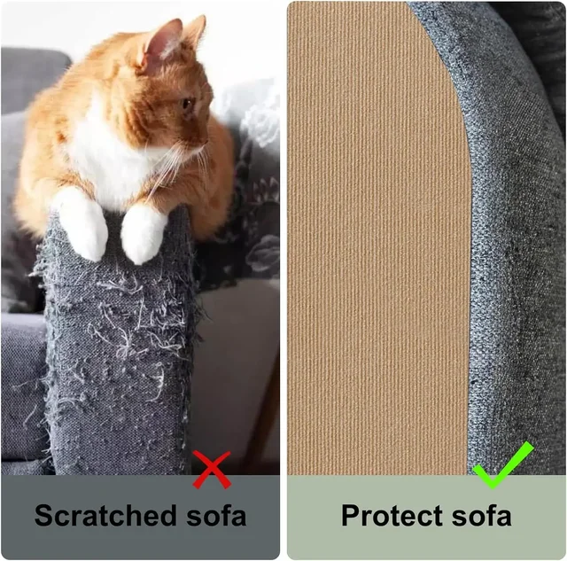 Multi-Purpose Cats Scratch Board Trimmable Cat Scratching Post Cat Carpet for Anti-scratching Protector Anti Cat Scratch Carpet 3