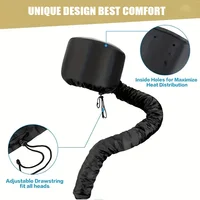 Bonnet à Capuche Souple pour Cheveux Naturels Bouclés Texturés, Soin, vaccage, Coiffage, Bouclage, Conditionnement Profond, 1 Pièce 2