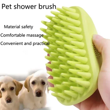 Pet Bath Brush Rubber Comb Hair Removal Brush Pet Dog Cat Grooming Cleaning Glove Massage Pet Hair Care Tool 1
