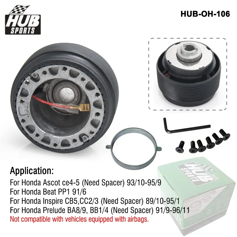 Steering Wheel Adapter HUB sports Jdm Style Boss Kit 6-Bolt Hole Steering Wheel Hub Adapter For Mitsubishi Honda Toyota ISUZU Subaru Proton Acura etc.