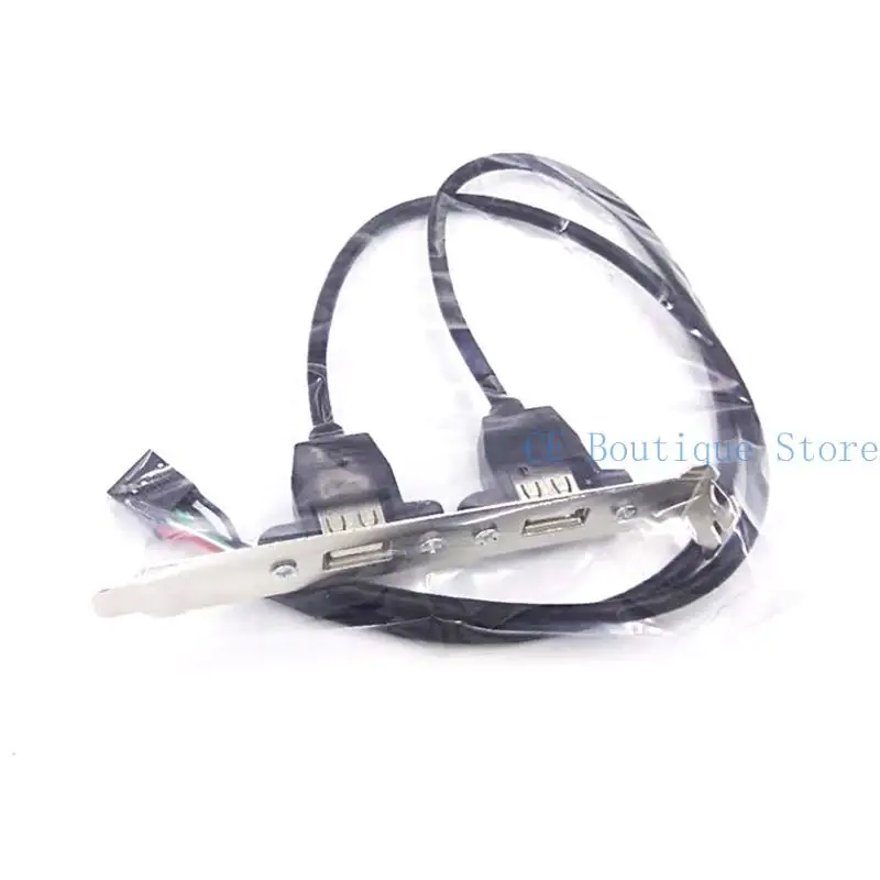 652f 9 Pin zu USB 2.0 Kabel Motherboard Chassis Heck PCI Schalldämpferleitung Verlängerungskabel – Detail 1