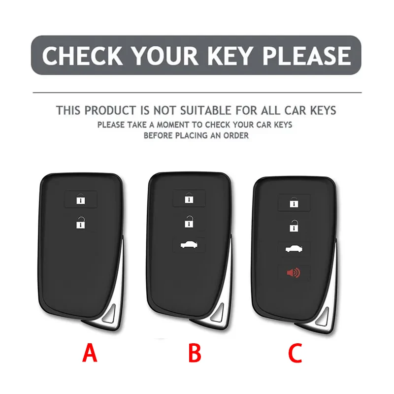Premium ABS Carbon Car Key Case Cover