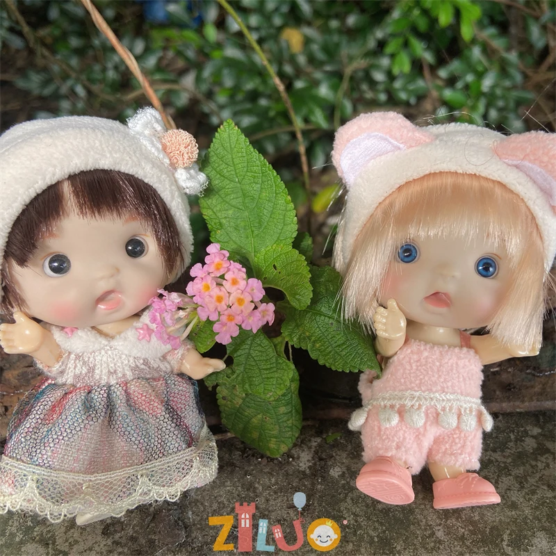 ちびちび Sekiguchi Bunny Rabbit White Orange Jumper Poseable Vintage