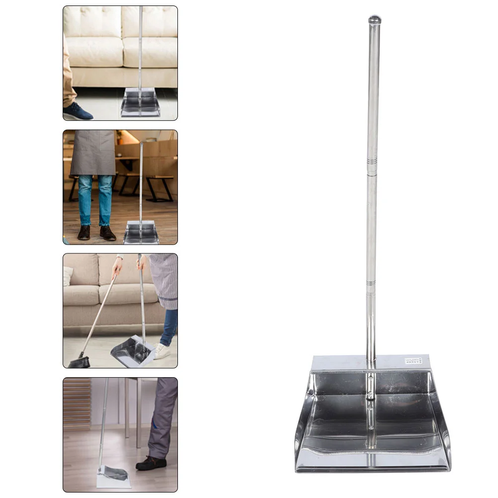 

Large Trash Garbage Cleaning Dustpan Home Stainless Steel for Kitchen Thicken Tool Can