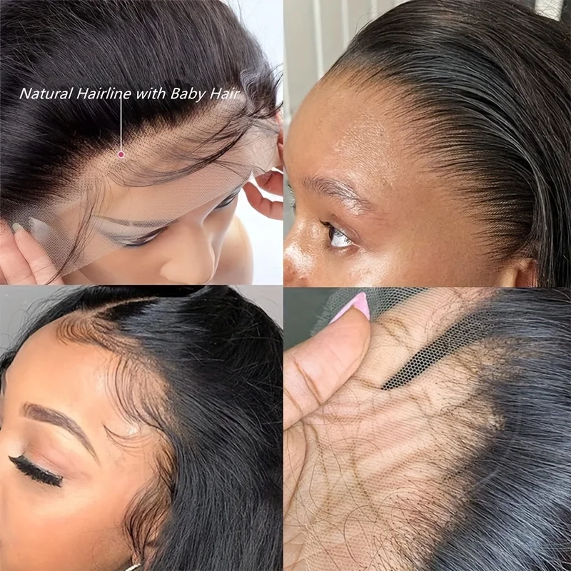 13x4 Lace Frontal Closure Straight Lace Closure Human Hair Transparent Ear to Ear Frontal Extensions for Women