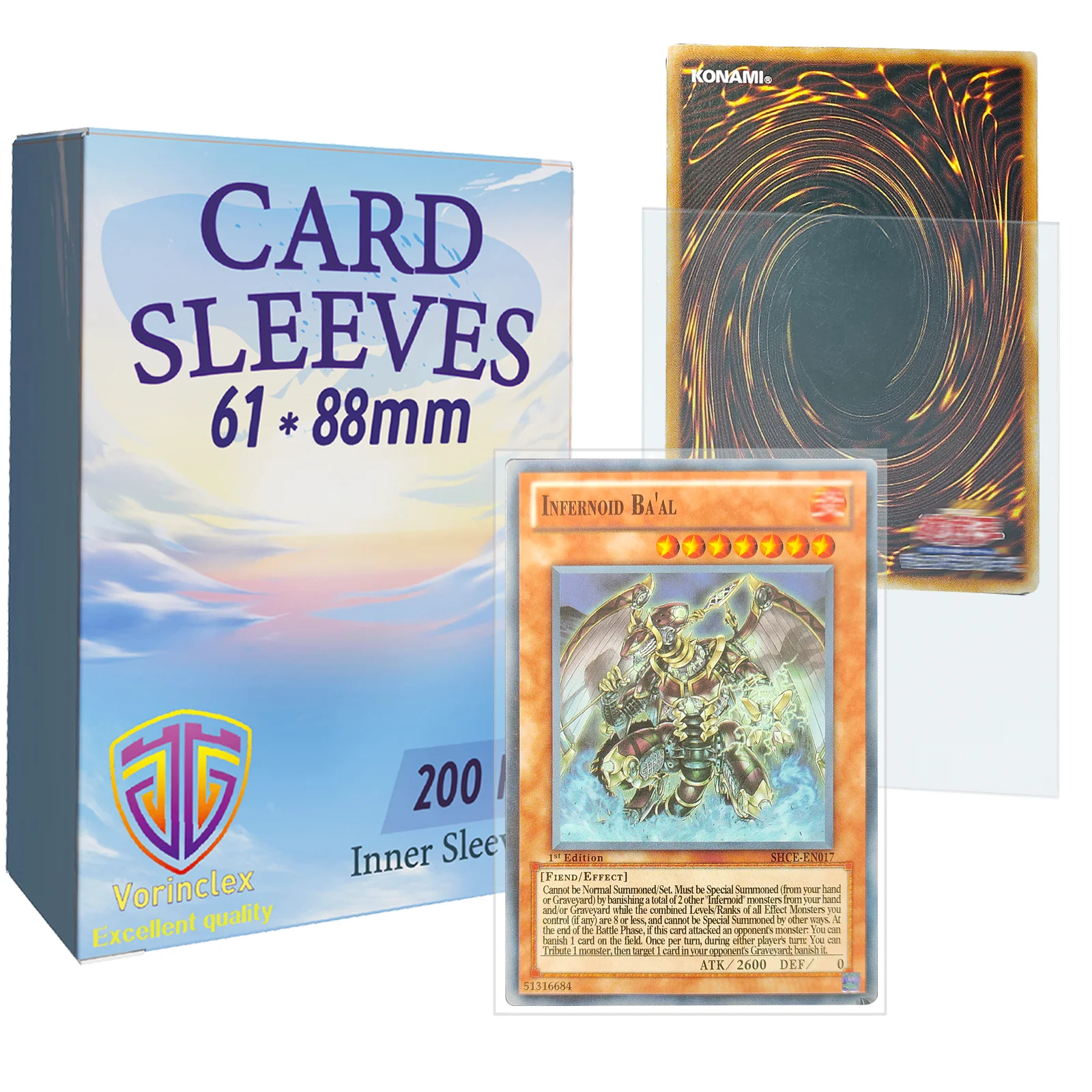 200 PCS 탑 로딩 보드 게임 카드 슬리브 투명 내부 카드 슬리브 완벽한 맞춤 MTG/YGO 게임 카드, 축구 카드