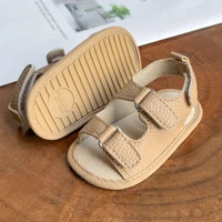 Baby Boys Girls Summer Sandals Closed-Toe Infant Soft Rubber Sole Outdoor Shoes for Toddler First Walkers 4