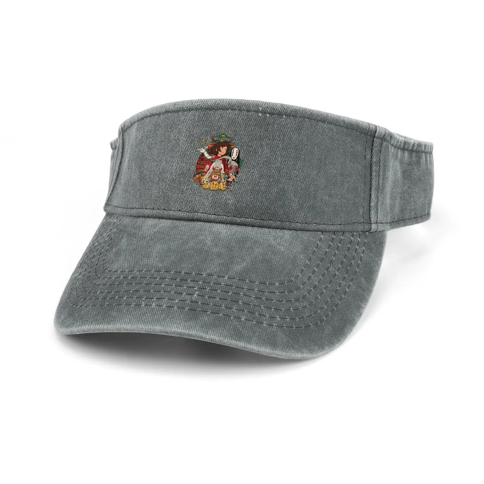 

Spirited Away Miyazaki Sun Visor Leaky Top Cowboy Hats Mens Womens Sports Baseball Tennis Golf Caps Open Top Custom Hat